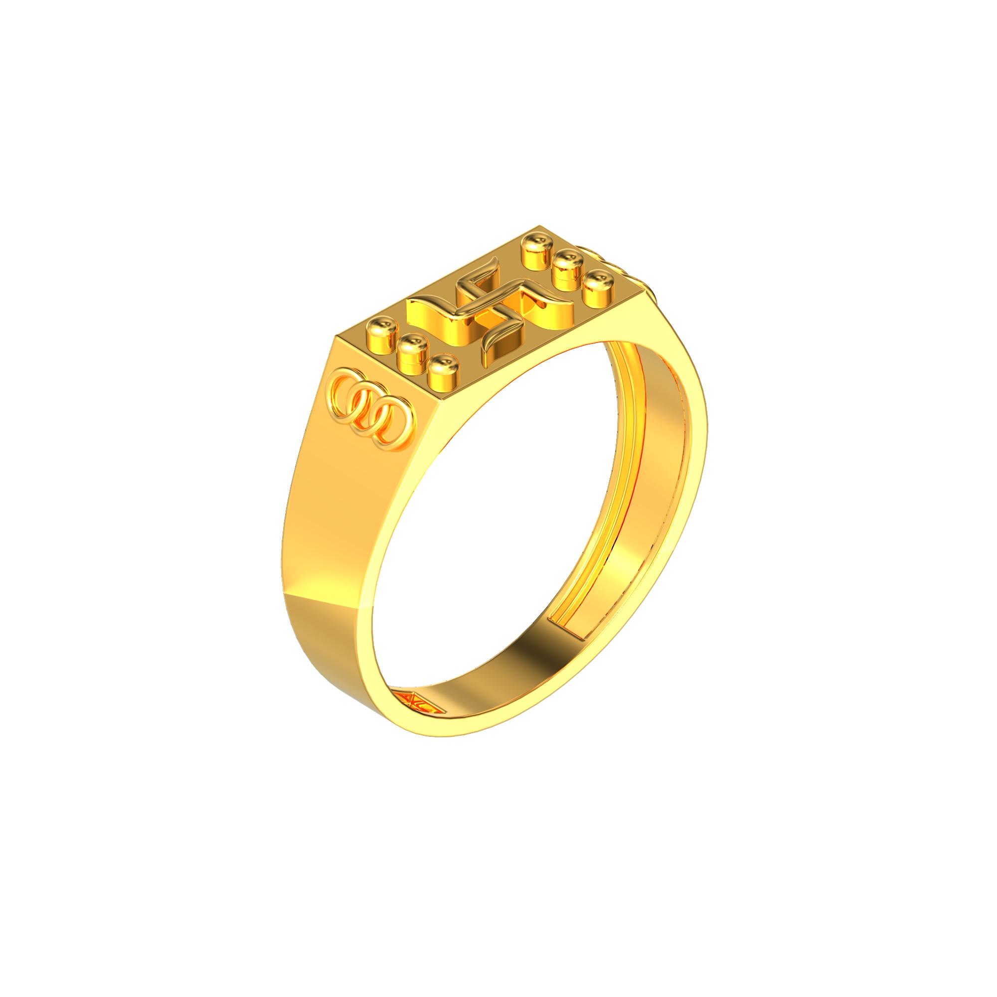 Devotional Swathik Gold ring