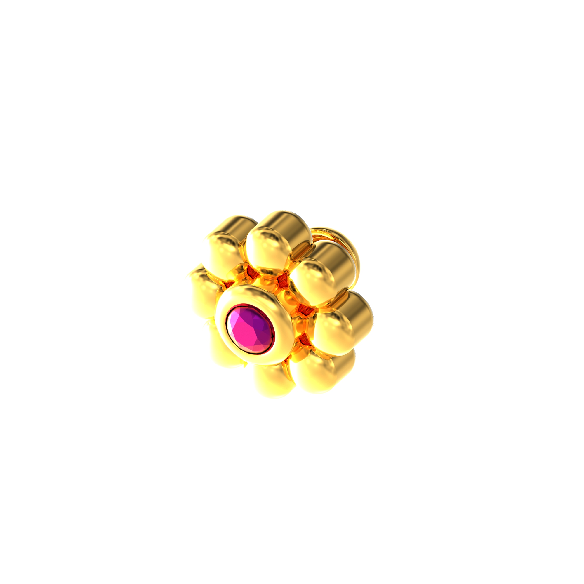 Flower-with-stone-Gold-Nosepin