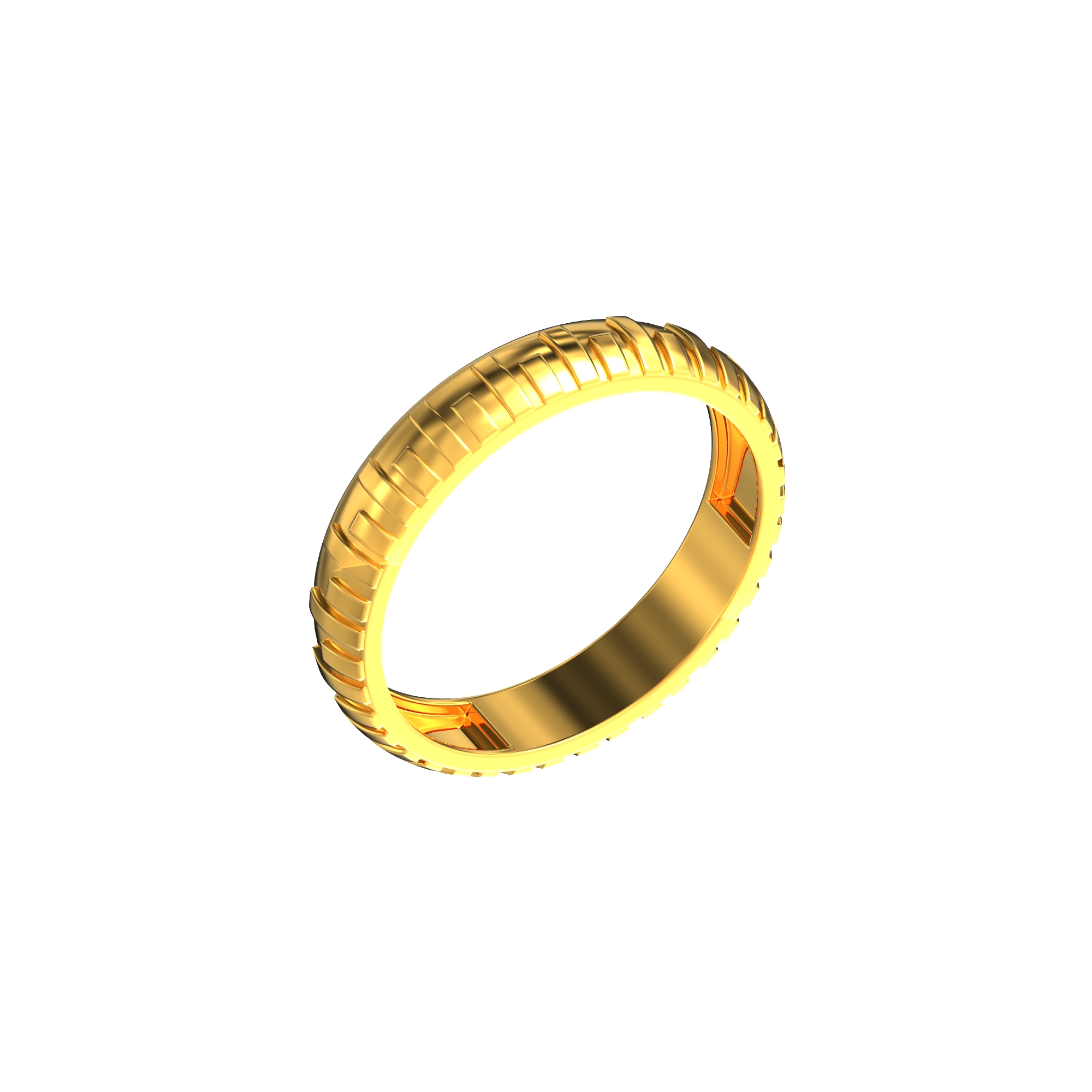 Gents Gold Ring In Strip Model-03-01