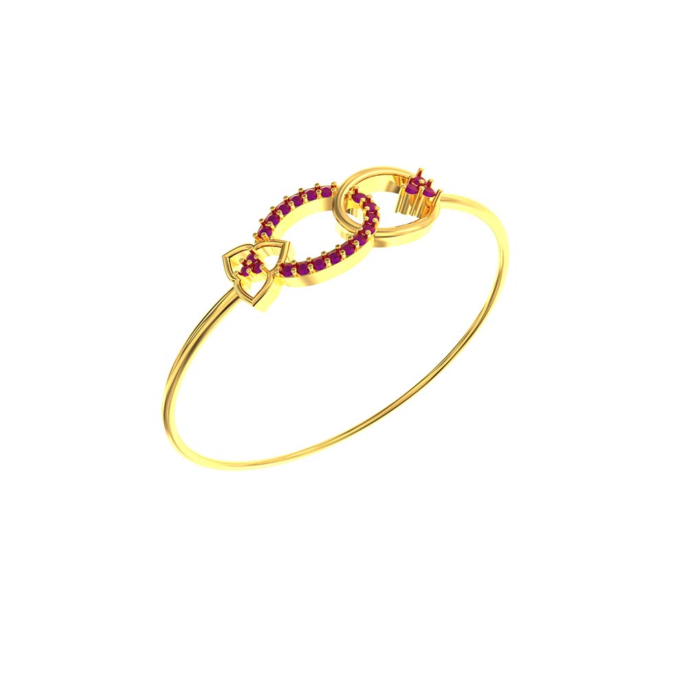 Oval Shape Gold Bracelet For Women