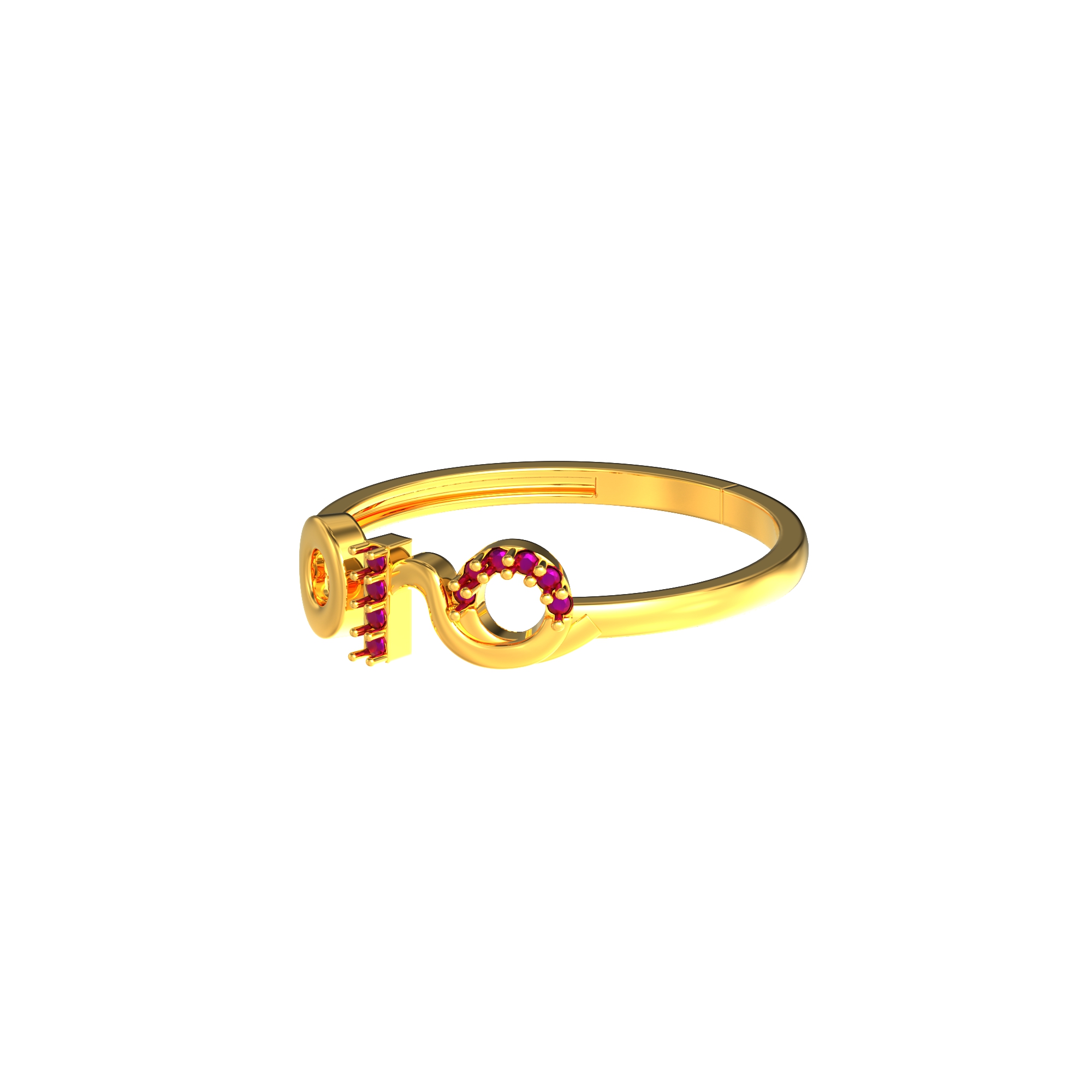 Pattern Design Gents Gold Ring