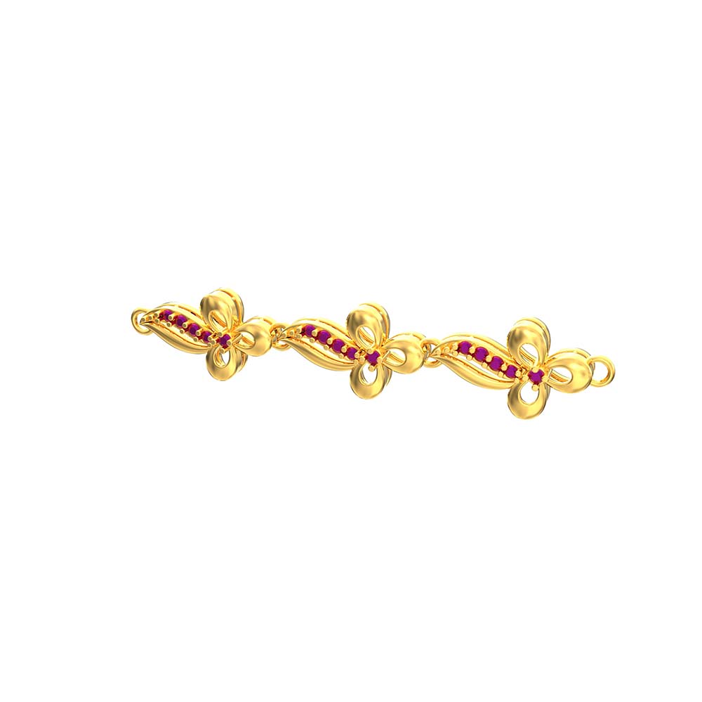 Same Color Stones Gold Bracelet