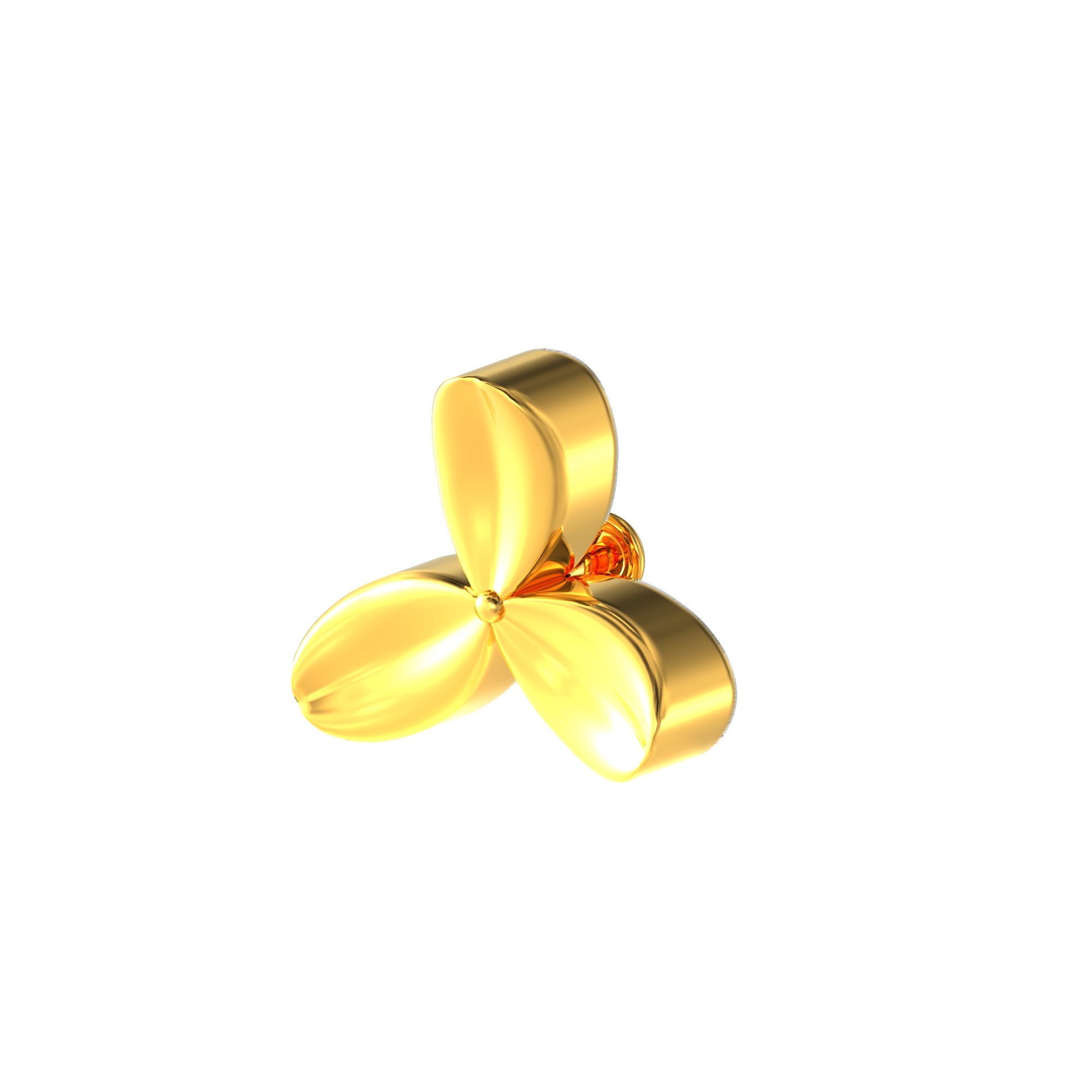Tri-leaf-Design-Gold-Nosepin