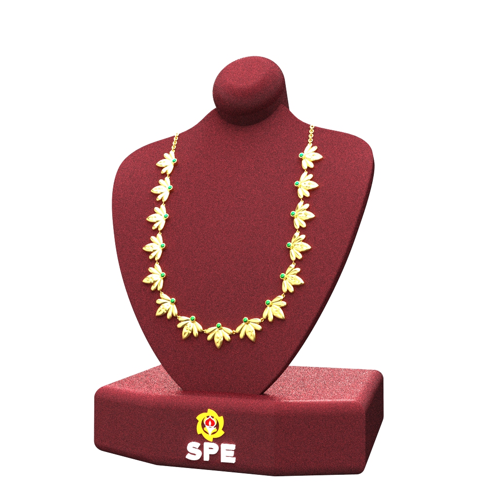 SPE Gold - Gold Haram With Stone - SPE Gold, Chennai