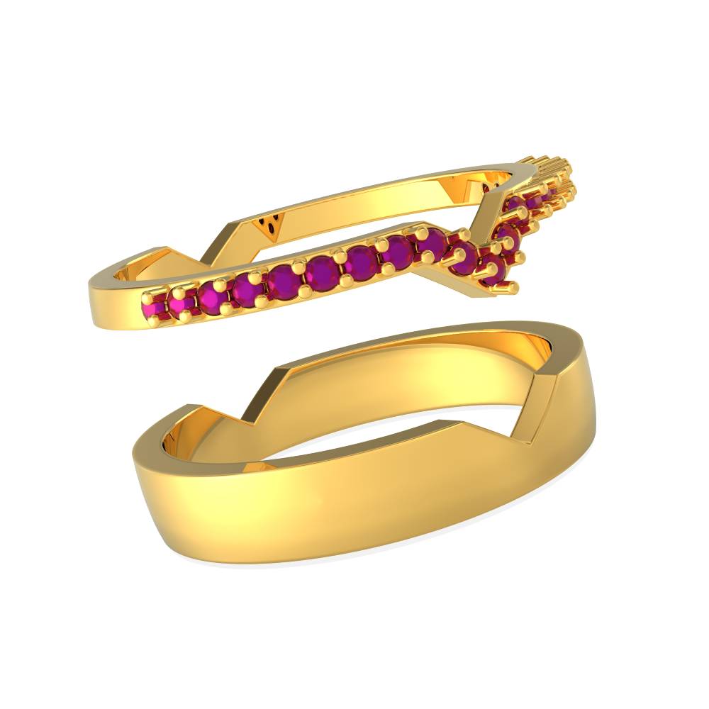 Buy Malabar Gold Couple Bands EMRNCPL040LG for Women Online | Malabar Gold  & Diamonds