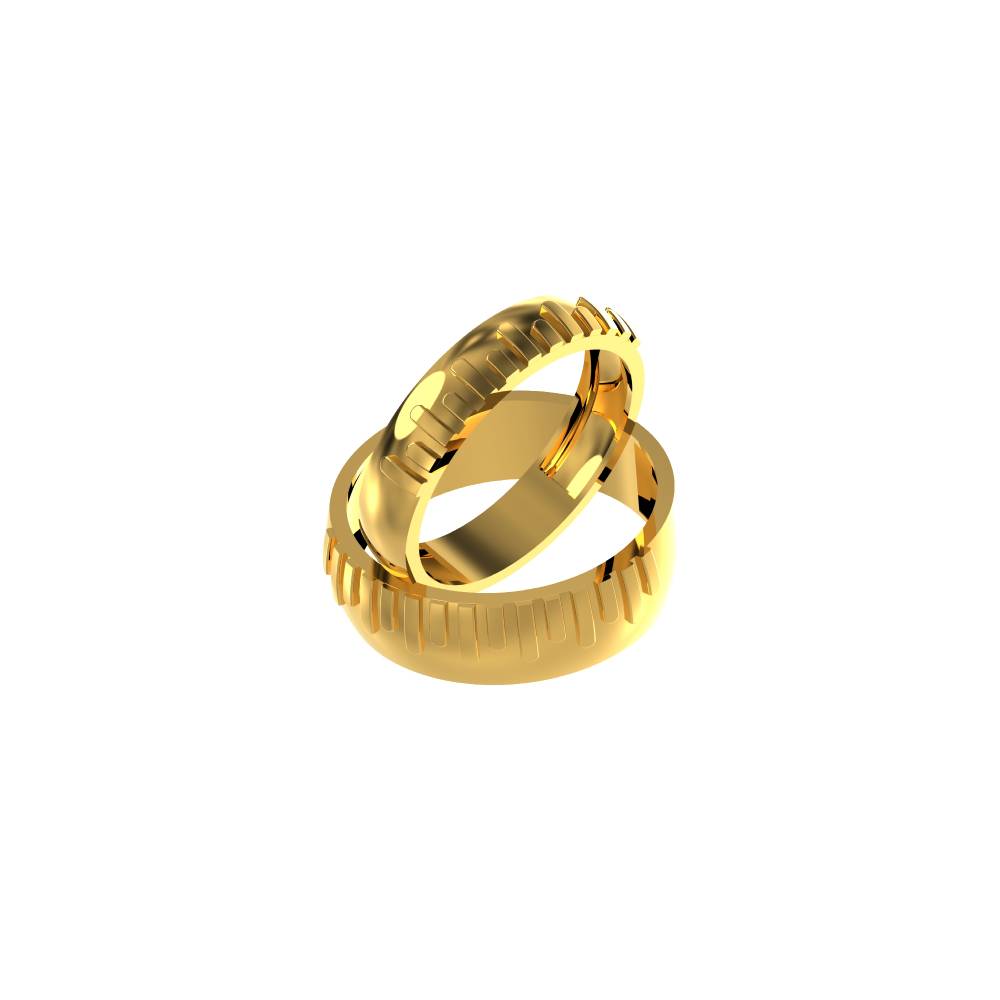 Couple's Ring with Strip Design