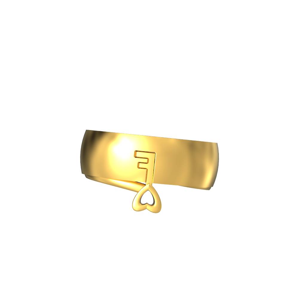 Lock And Key Gold Ring