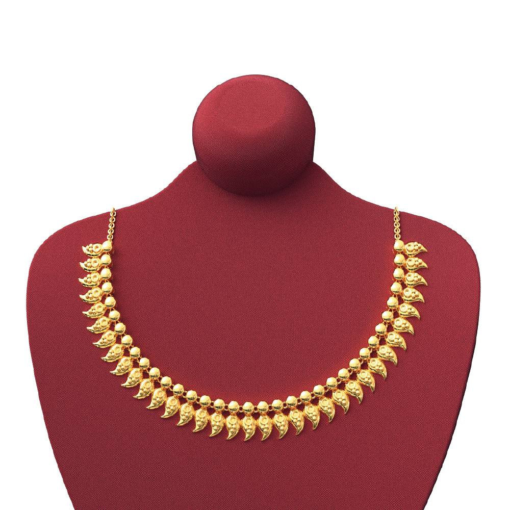 Mango Design 22KT Gold Necklace