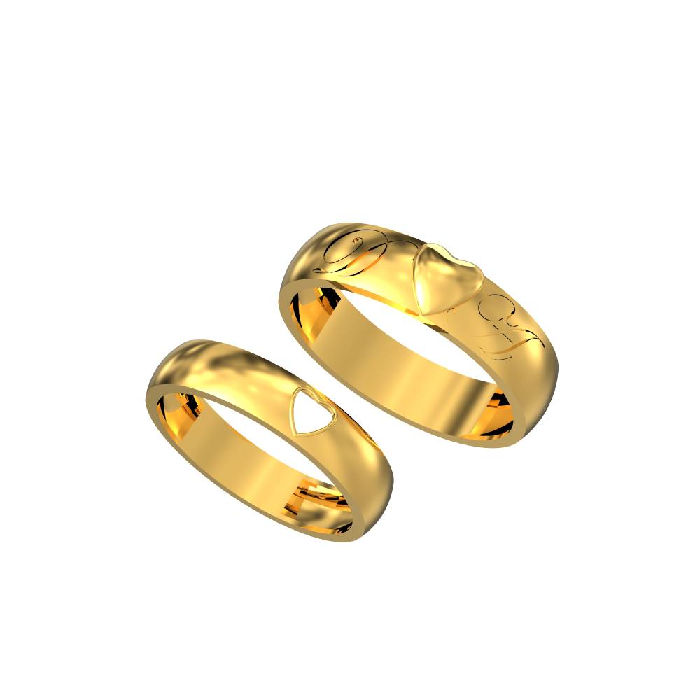 The Architect | Men's Classic Yellow Gold Wedding Band | 10k, 14k & 18k –  Rustic and Main
