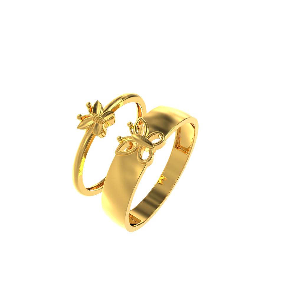 Cute Butterfly Design Couple Ring chennai