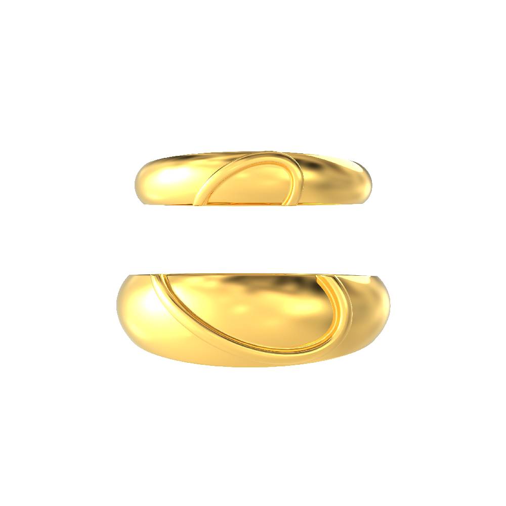 Dividing Heart shape Gold Ring