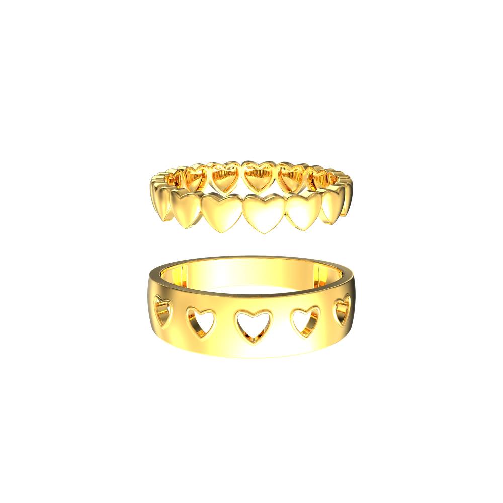 Endless Heart Design Couple Ring