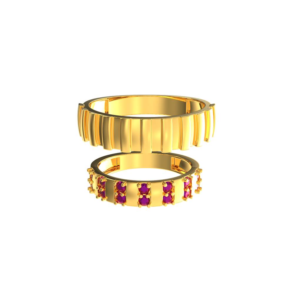 Gold Ring With Rectangle Shape