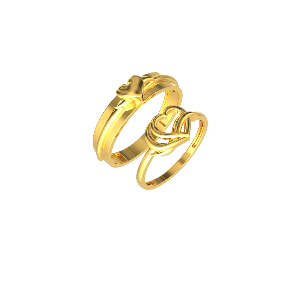 Showroom of 22 ct gold couple ring uniqe design | Jewelxy - 136746