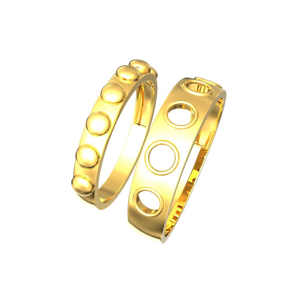 Buy Couple Rings Gold Stainless Steel 4mm & 6mm Wide Wedding Ring for Women  Men Love Gift Online in India - Etsy