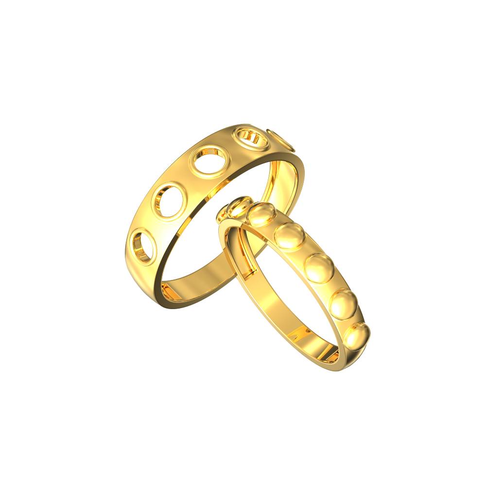 Buy quality 916 Gold Designer Couple ring PJ-R011 in Ahmedabad