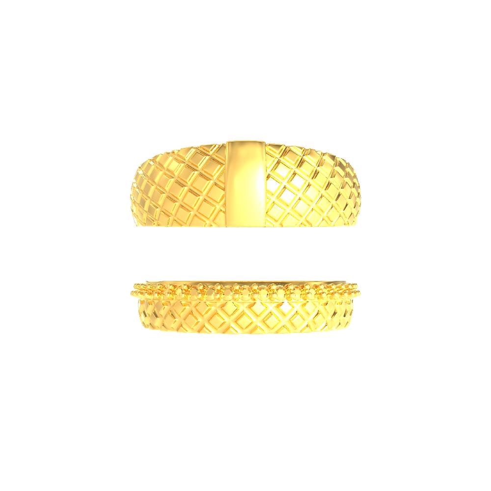 Mesh Design Gold couple Ring