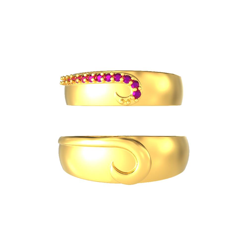 Creepy-Design-Gold-Couple-ring