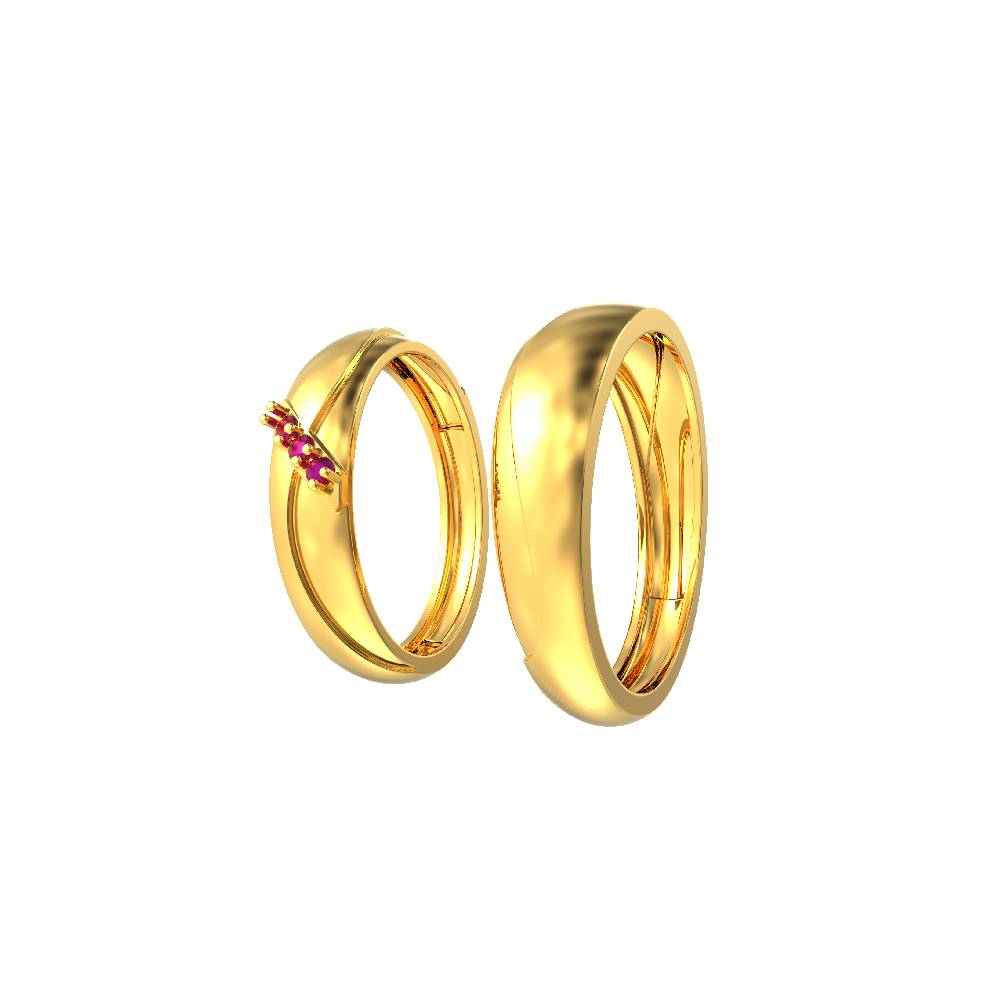 22k Plain Gold Ring JGS-2108-04540 – Jewelegance