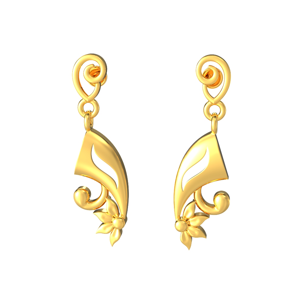 Buy WHP Gold Earrings For Girls & Women, 22KT (916) BIS Hallmark Pure Gold,  Women's Jewellery, Fashion Accessories For Women, Anniversary Gift, Simple  Earrings For Women, GERD23021256 at Amazon.in
