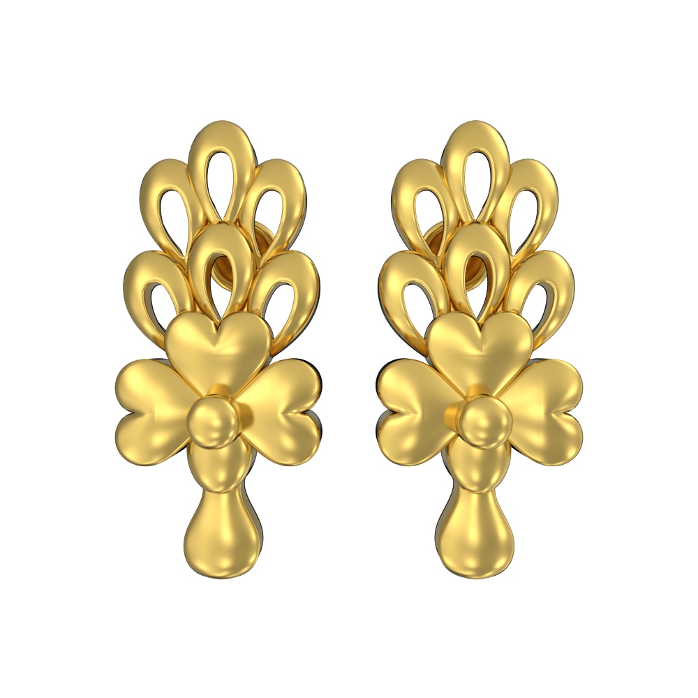Salankara Creation Designer Single Line Flower Locket Gold Kanthii/Cho
