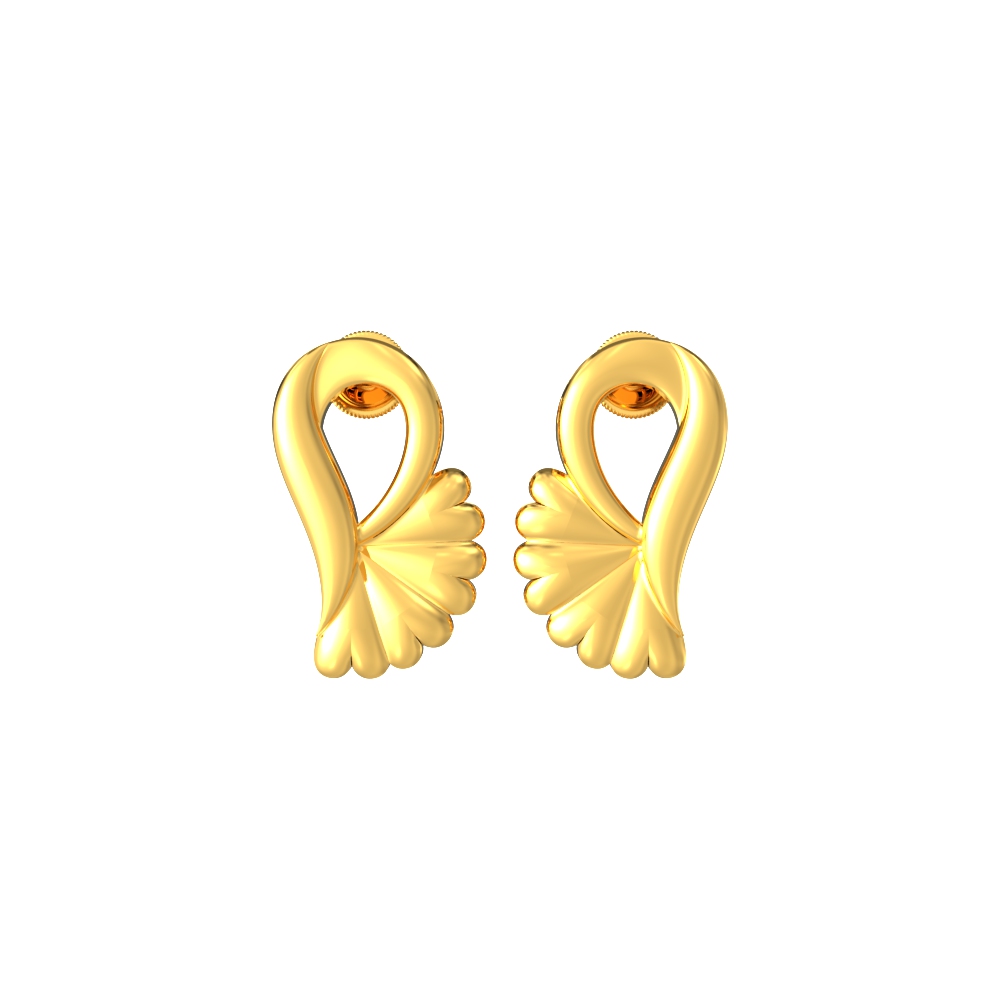 Buy 22Kt Lightweight Gold Earrings 78VY8200 Online from Vaibhav Jewellers