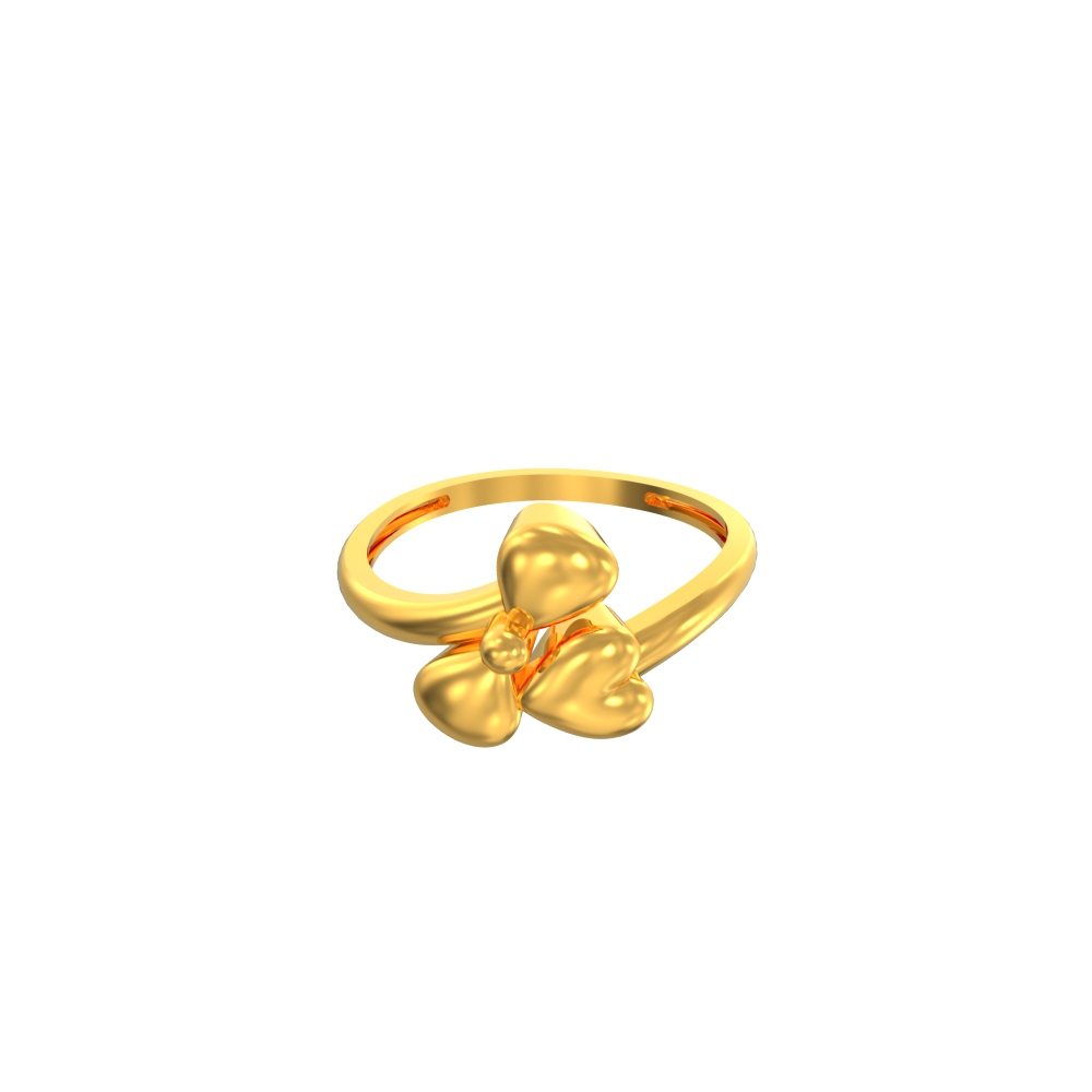 Vintage 14 Karat Yellow Gold Diamond Bow Ring - WeilJewelry