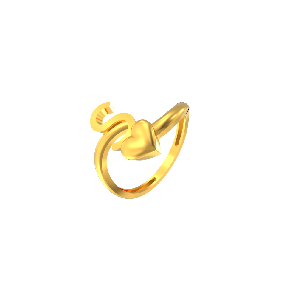 Alphabet Open Wrap Ring in Gold – Love You More Designs