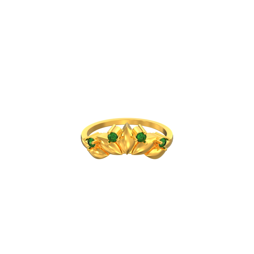 Natural Green Dream Gold Ring