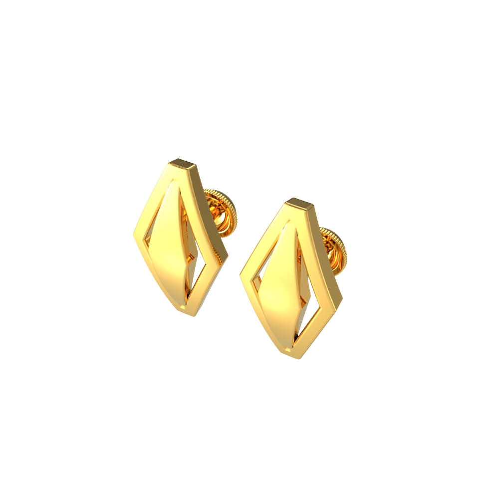 Gold Color Earrings, Elegant Geometric Design, Minimalistic Retro Simple  Earrings, Hypoallergenic at Rs 100/pair | Gold Earrings in Nashik | ID:  2850367042748