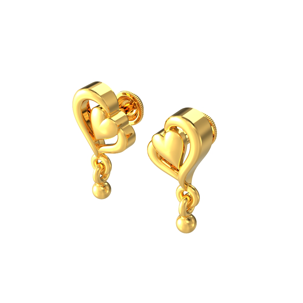 Sparkling Heart shaped Inlaid Zircon Hoop Drop Earrings 14k - Temu