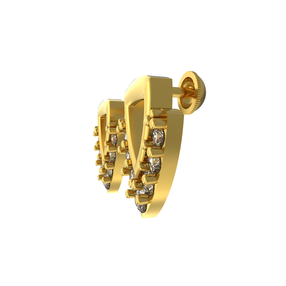 SPE Gold -Triangle Model Gold Studs