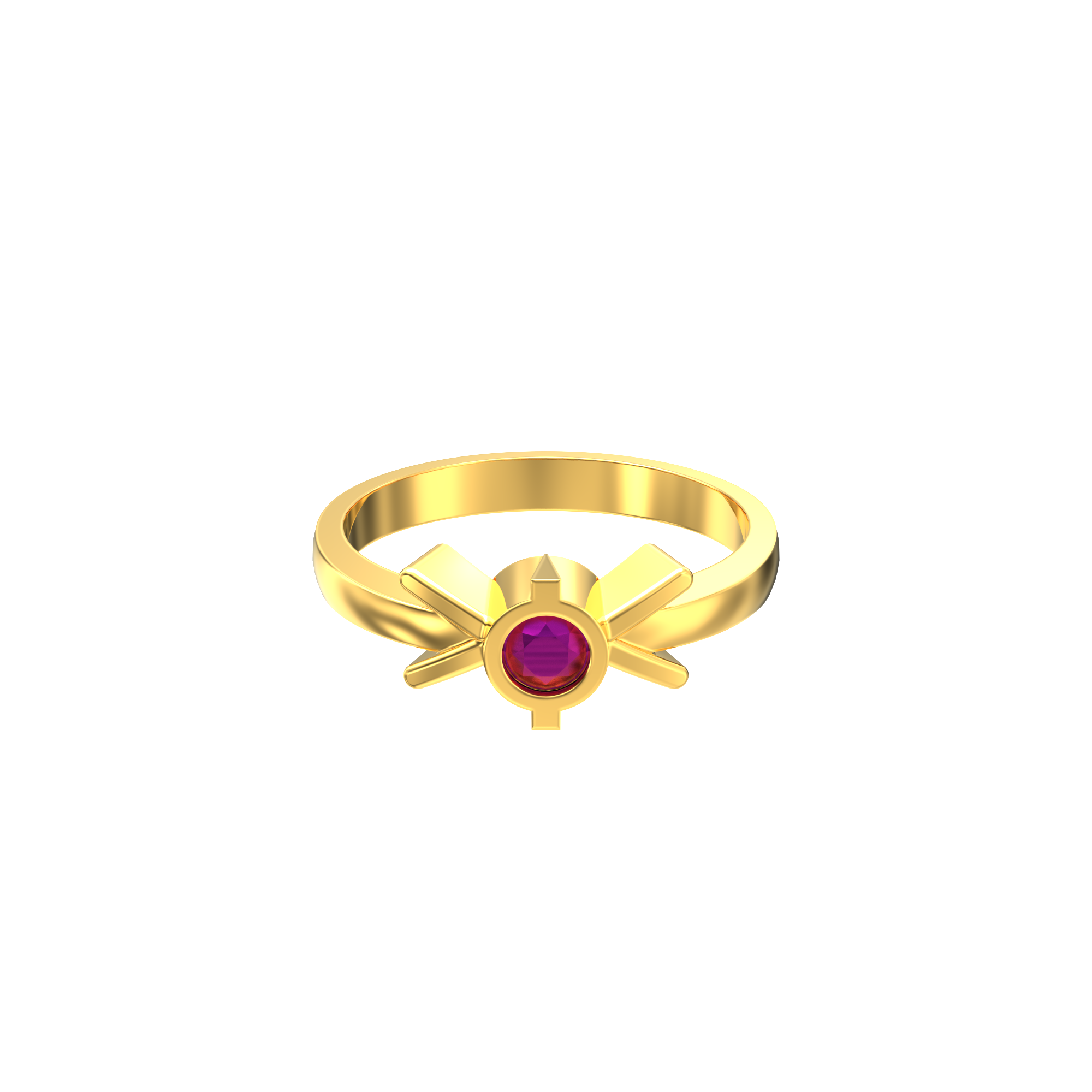 SPE Gold - Heart shaped Couples Stone Gold Ring - Poonamallee-as247.edu.vn