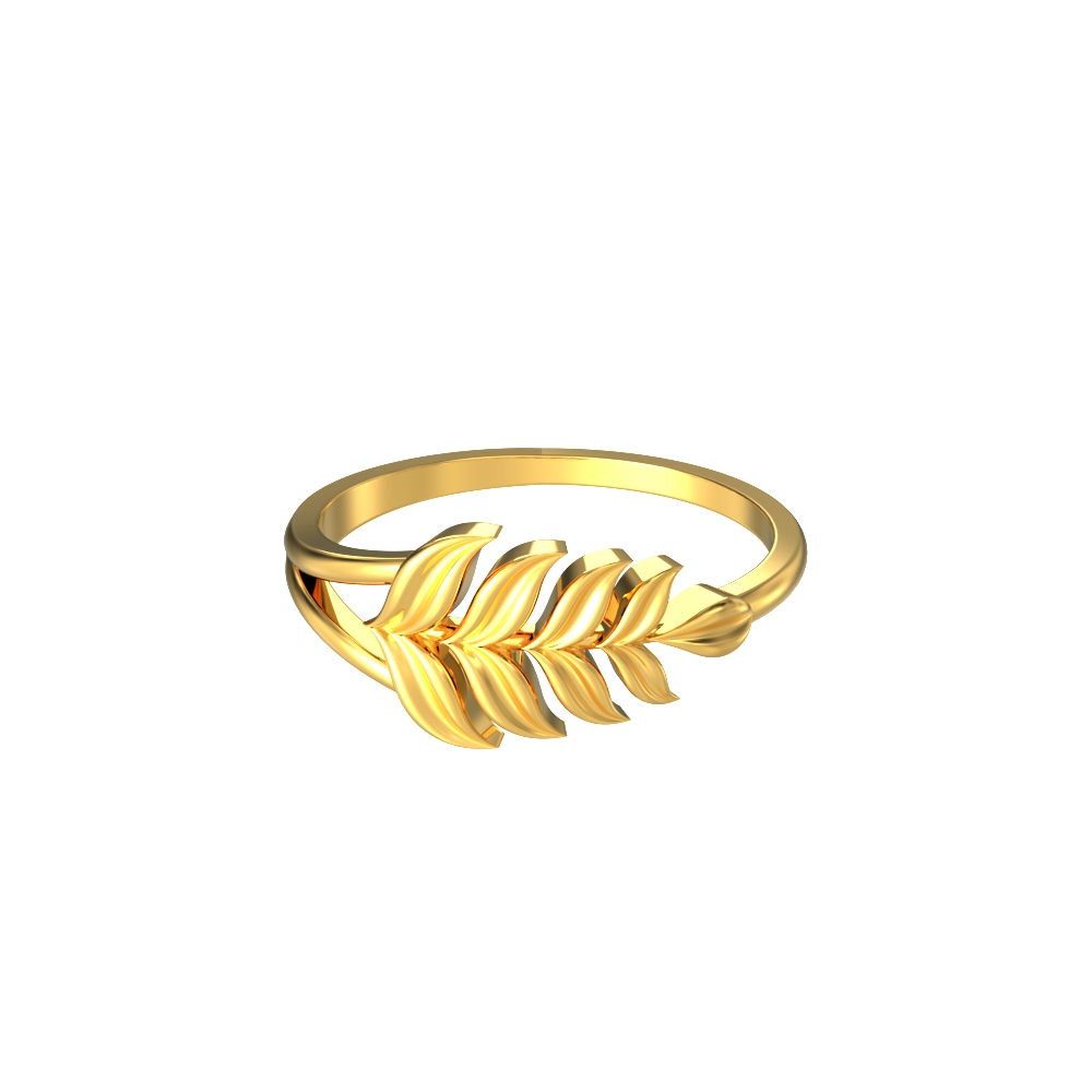 Rose Gold Leaf Double Band Ring - Lovisa