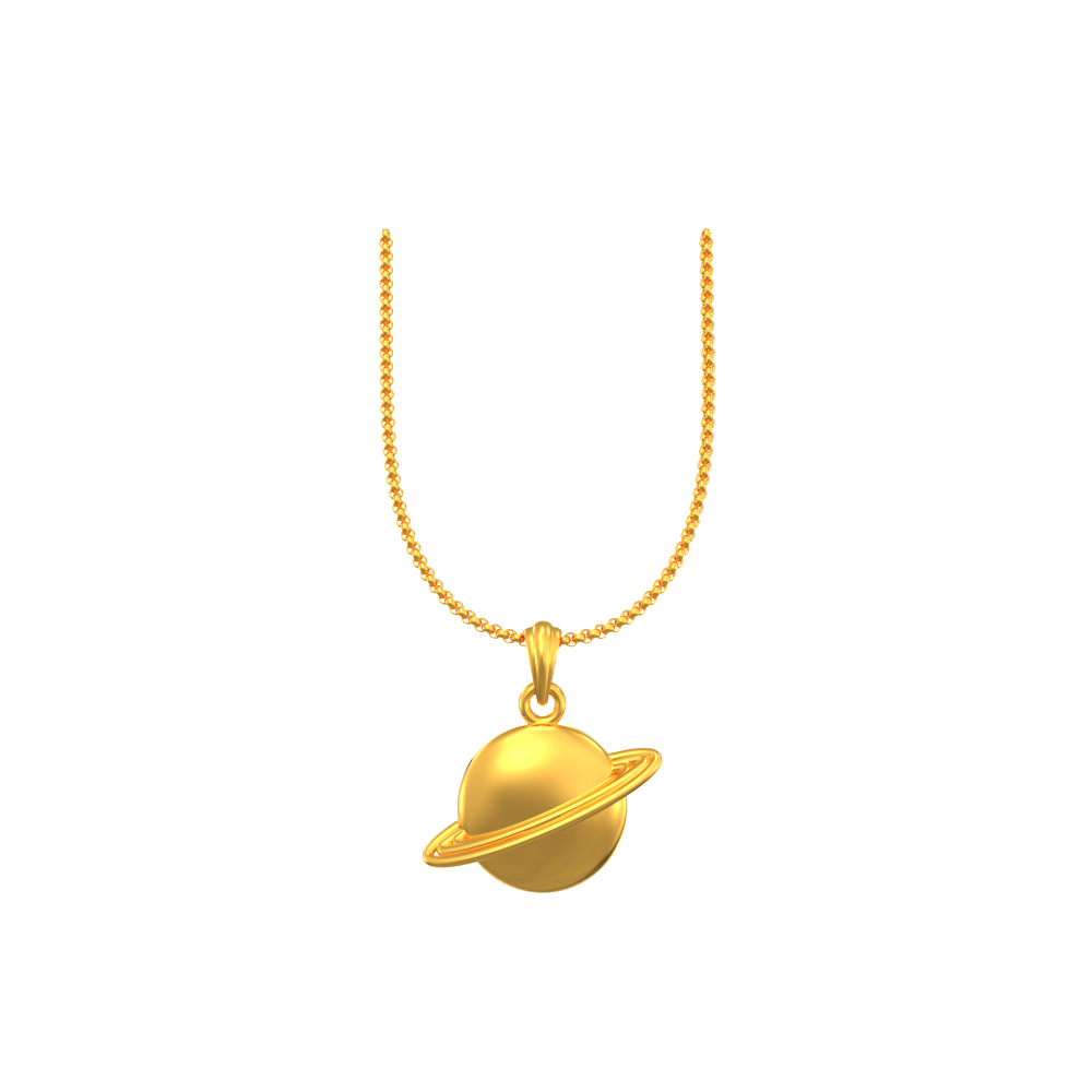 22kGold Saturn Gold Attractive Pendant