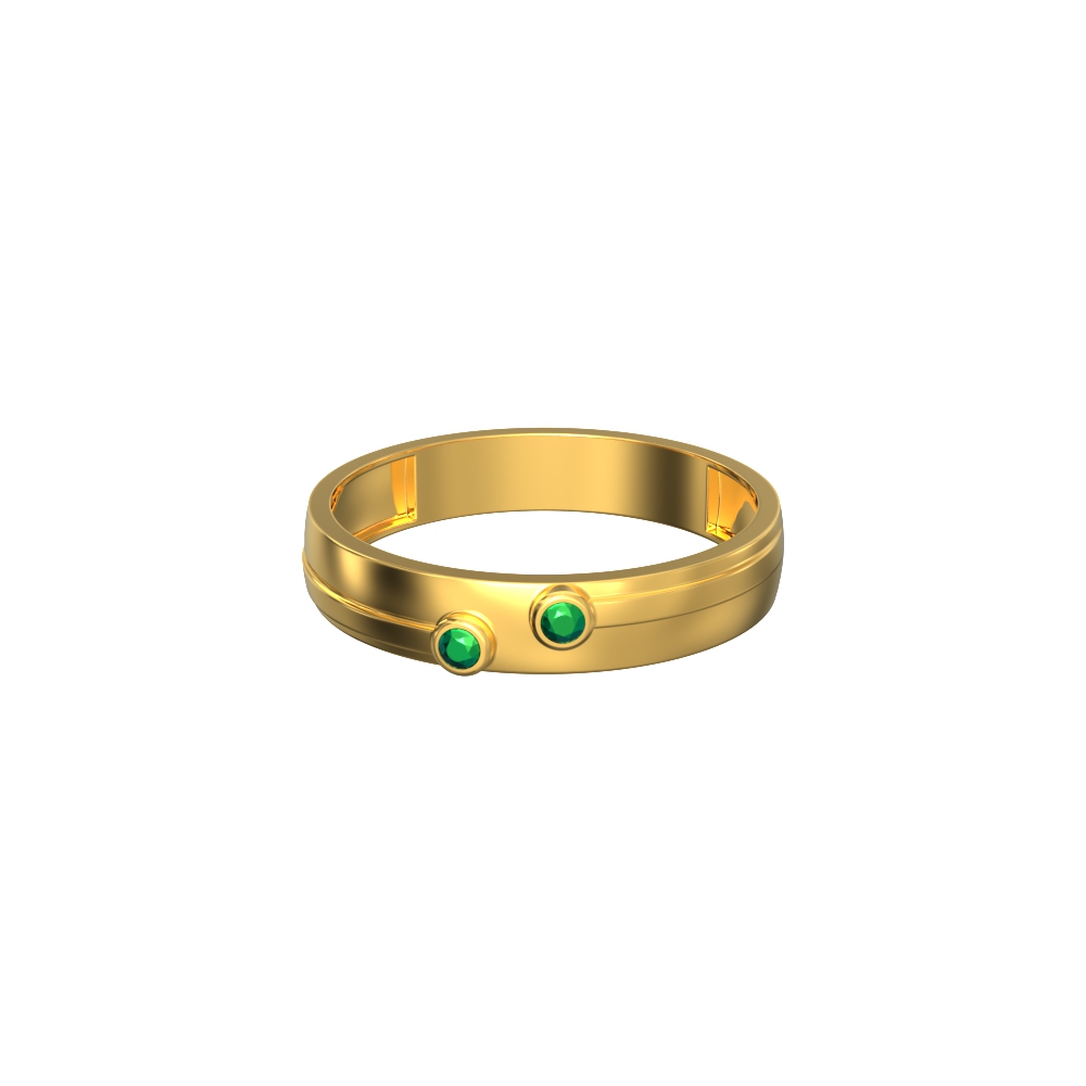 Fancy Green Stone Mens Ring