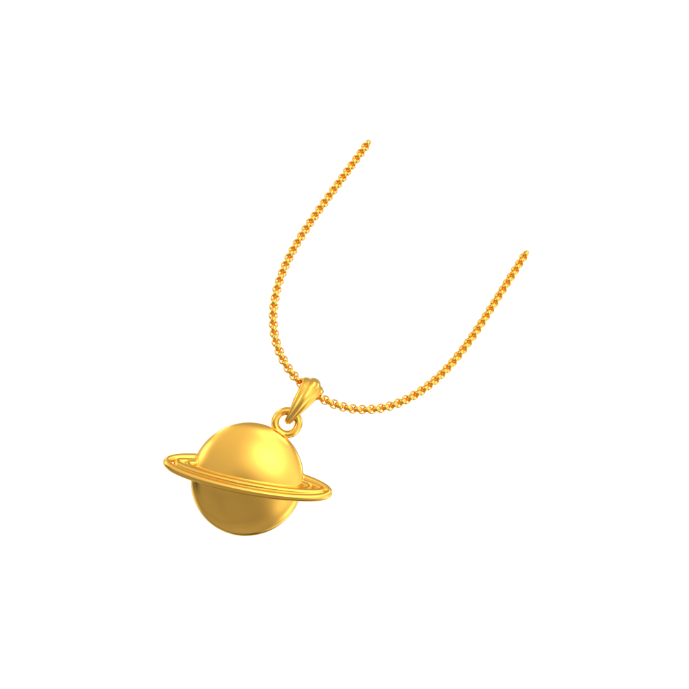 Gold Saturn Attractive Pendant