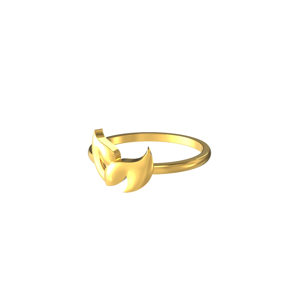 Manufacturer of Ladies 916 gold heart shape ring -lpr83 | Jewelxy - 150759
