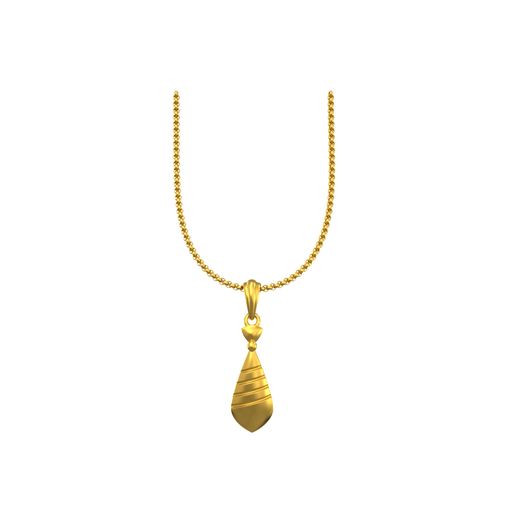 SPE Gold - Pear Shaped Gold Pendant - Poonamallee