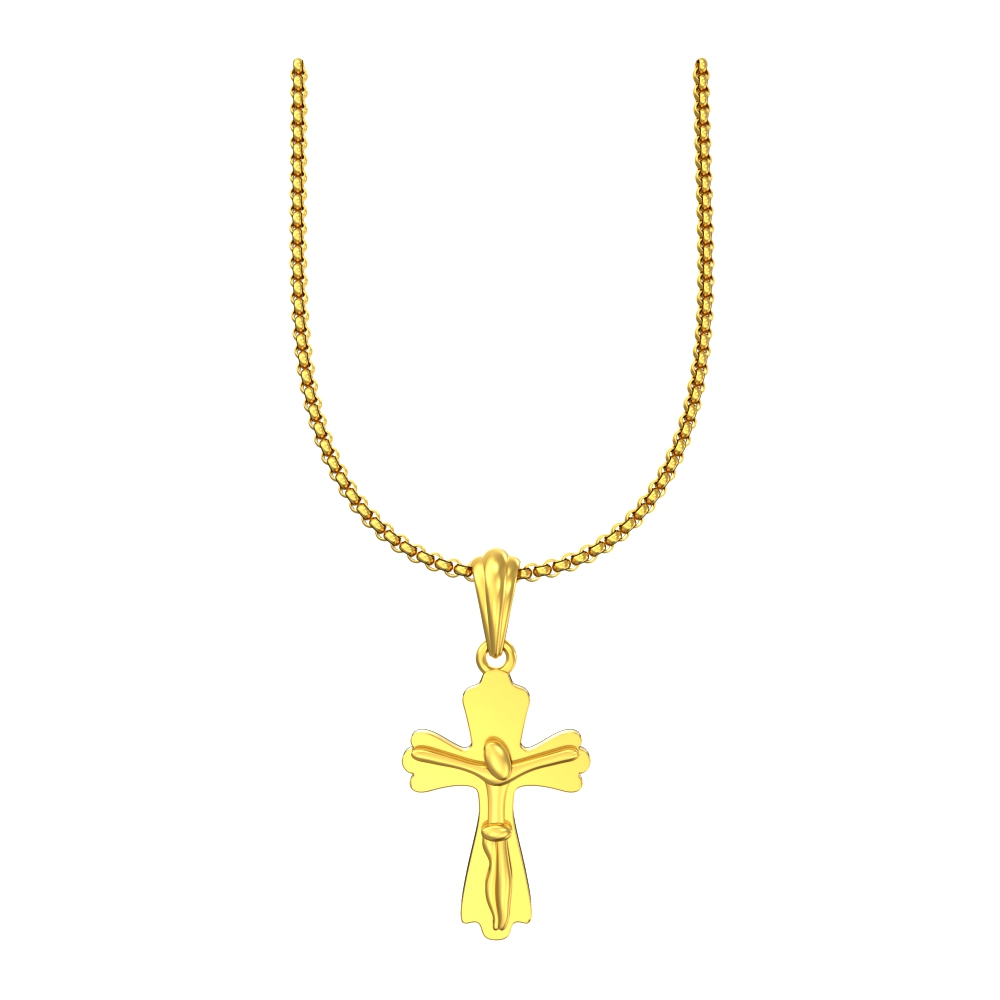 Amazon.com: 14K Yellow Gold Box Chain Cross Pendant Necklace - Real Yellow  Gold Religious Charm Pendant Necklace - Ideal Gift for Men and Women (16.0,  Box Chain - 0.8mm) : Clothing, Shoes & Jewelry