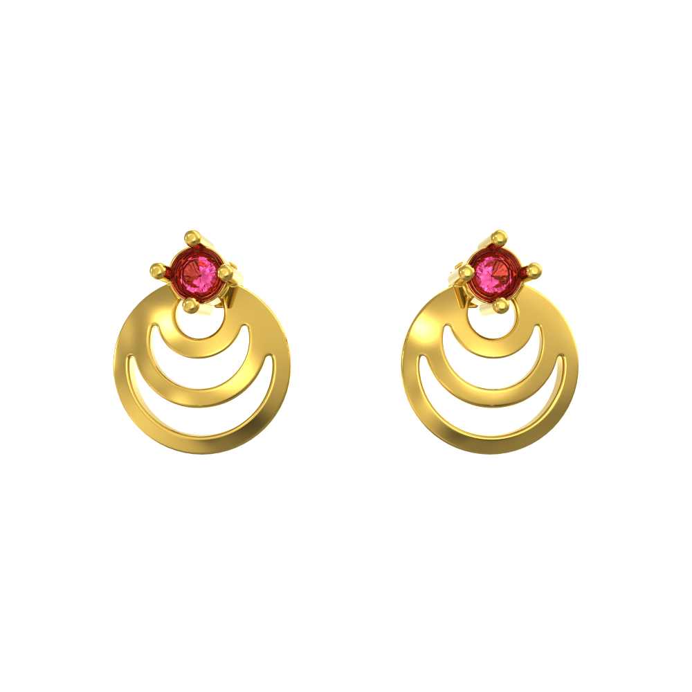 Vintage Pavé Diamond Drop Earrings 14K Yellow Gold