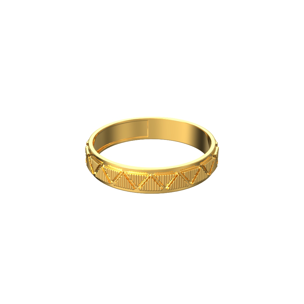 Trianglur Strip Gold Ring