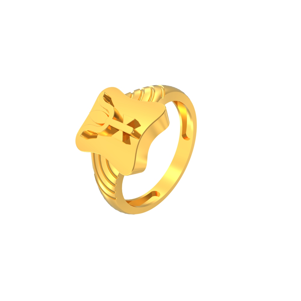 SPE Gold - Trident Emblem Harmony Ring - Gold Ring