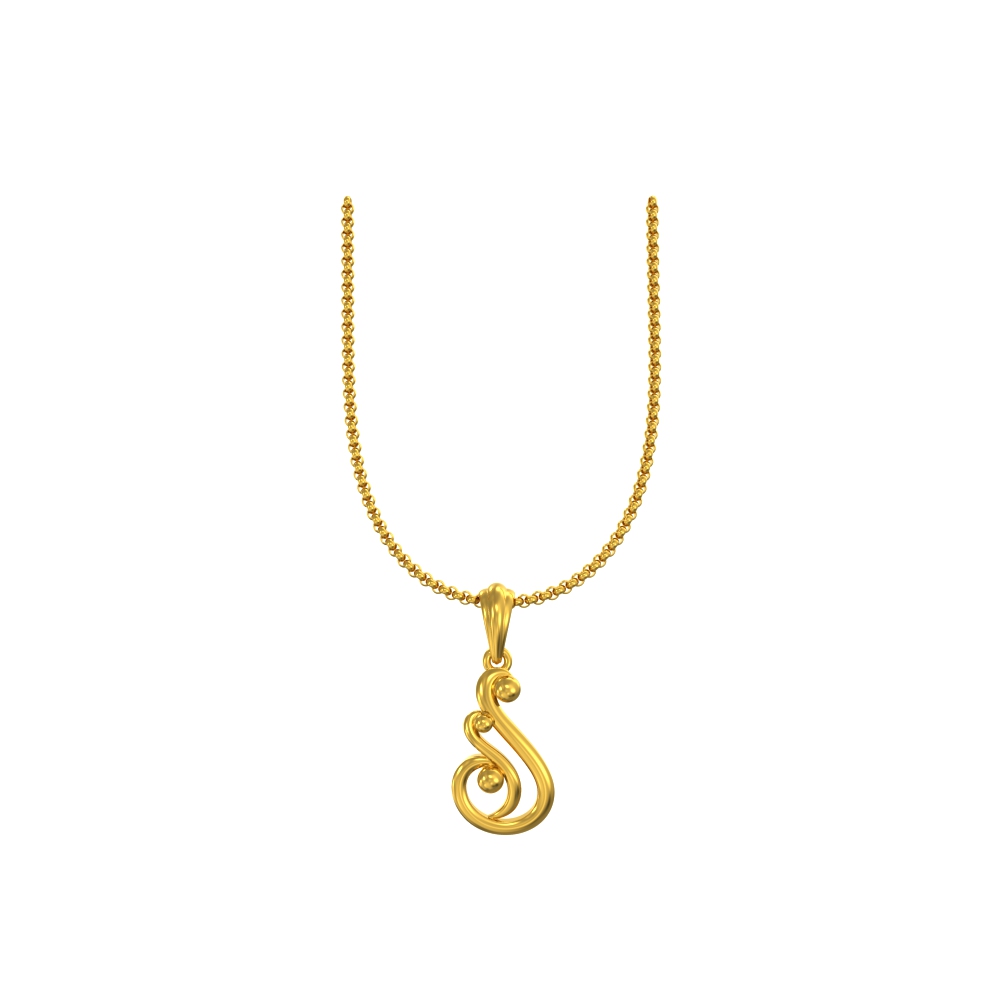 Modern Gold Pendant For Female