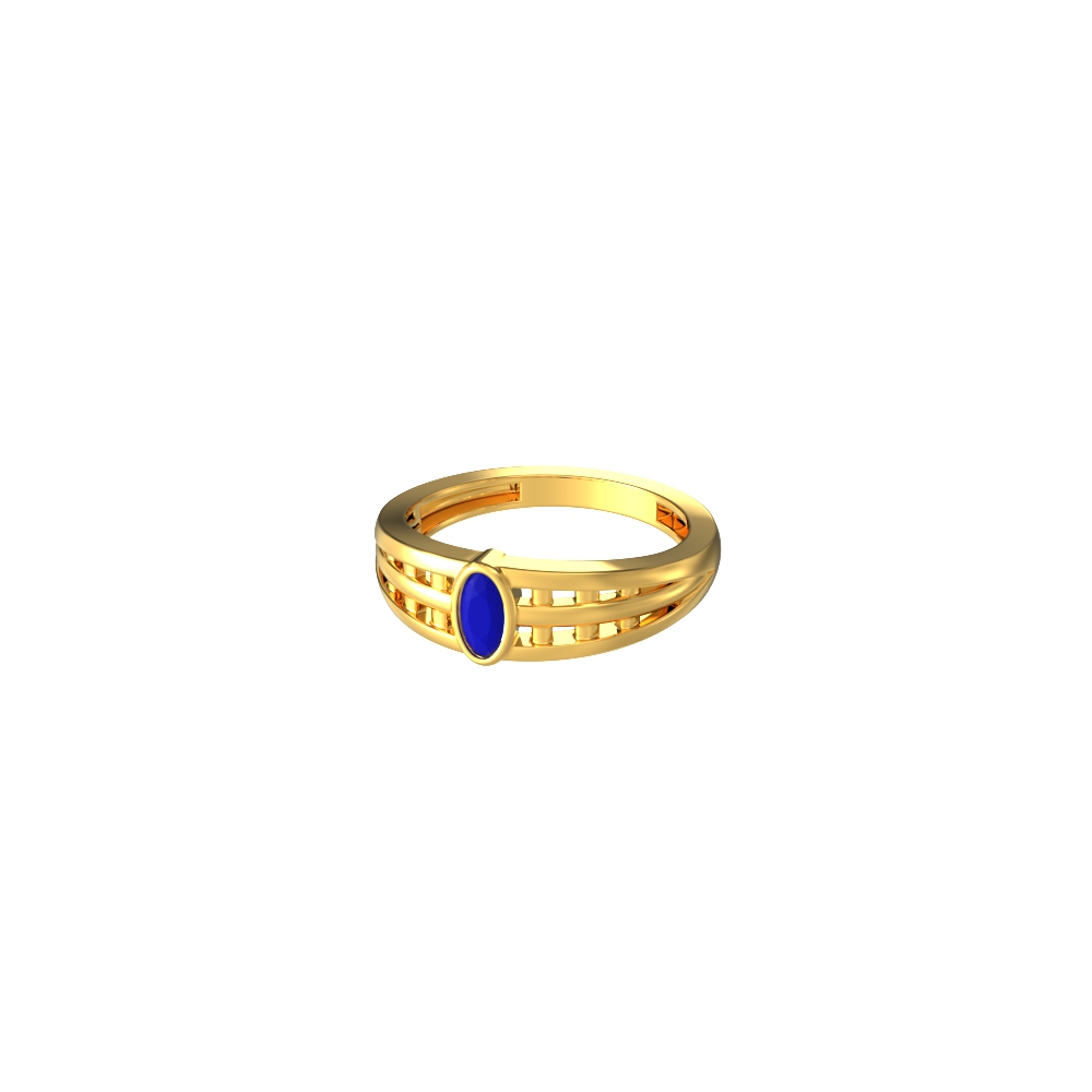 22k Gold kids ring - ajkr61909 - 22kt Gold Baby ring is designed  beautifully with light filigree work in combination with machine cut