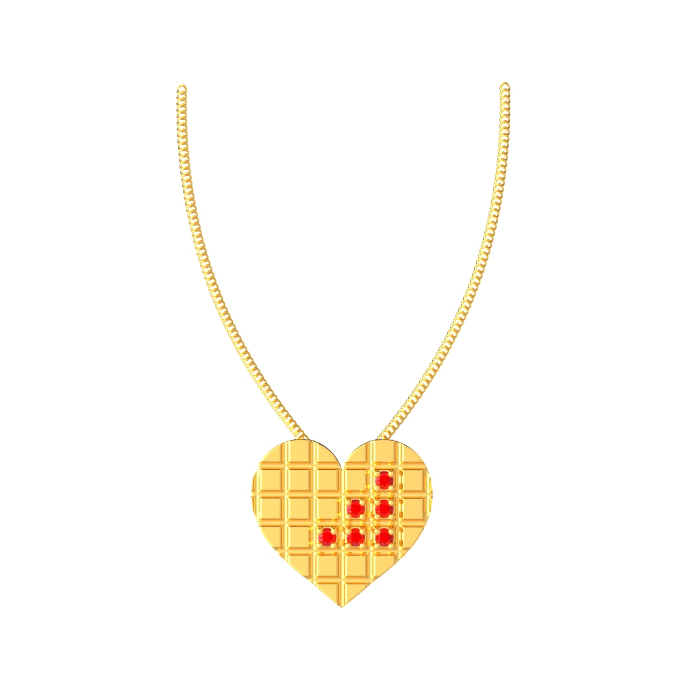 Analogous-heart-Gold-Pendant