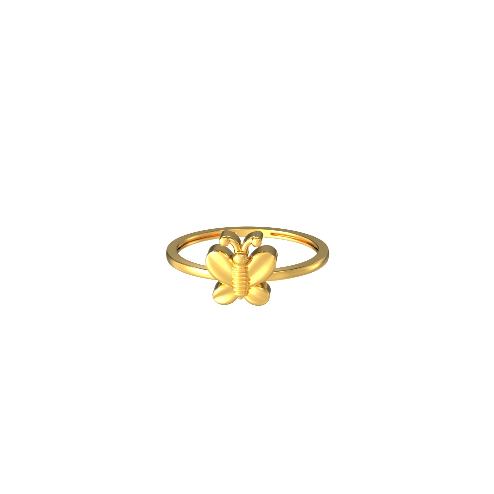 Butterfly-Design-Kids-Gold-Ring