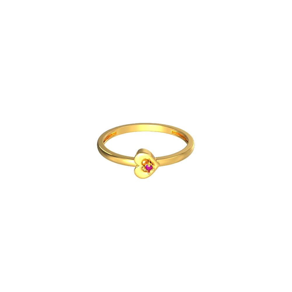 Charming-Heart-Kids-Gold-Ring