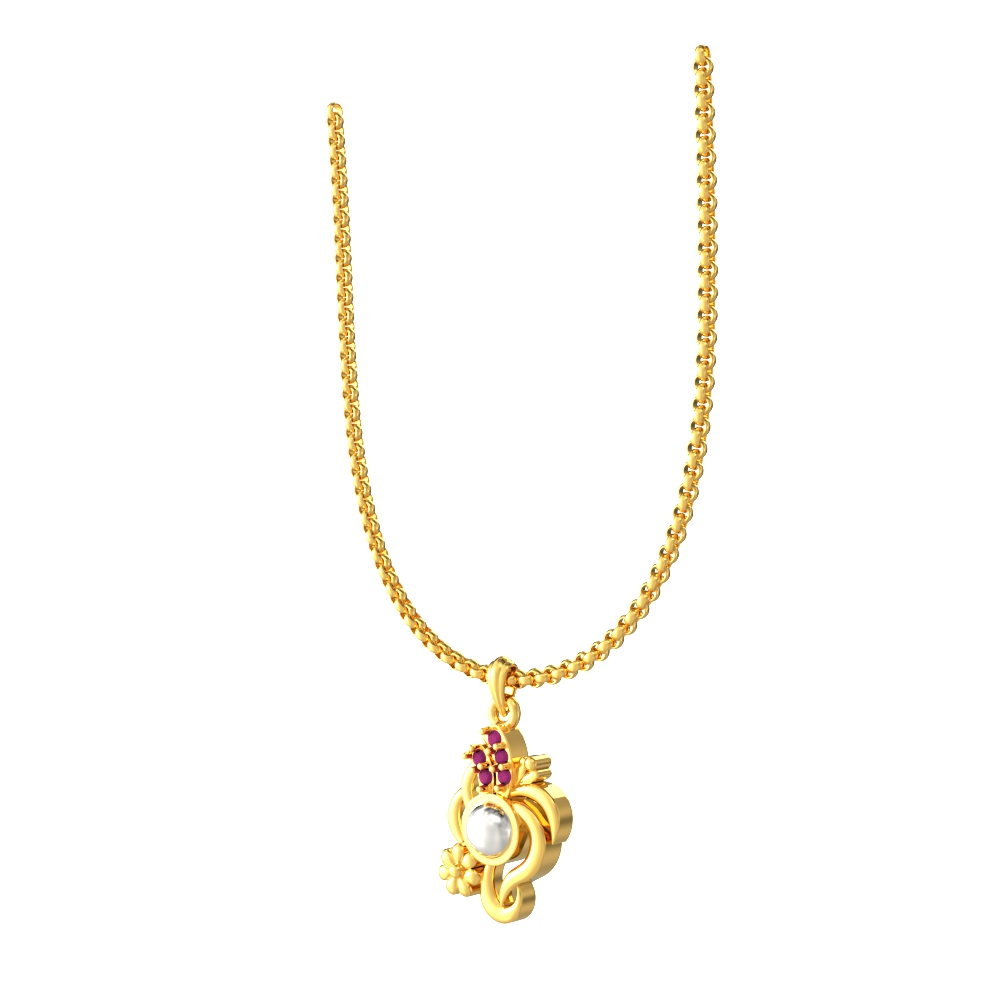 Curvy-gold-pendant