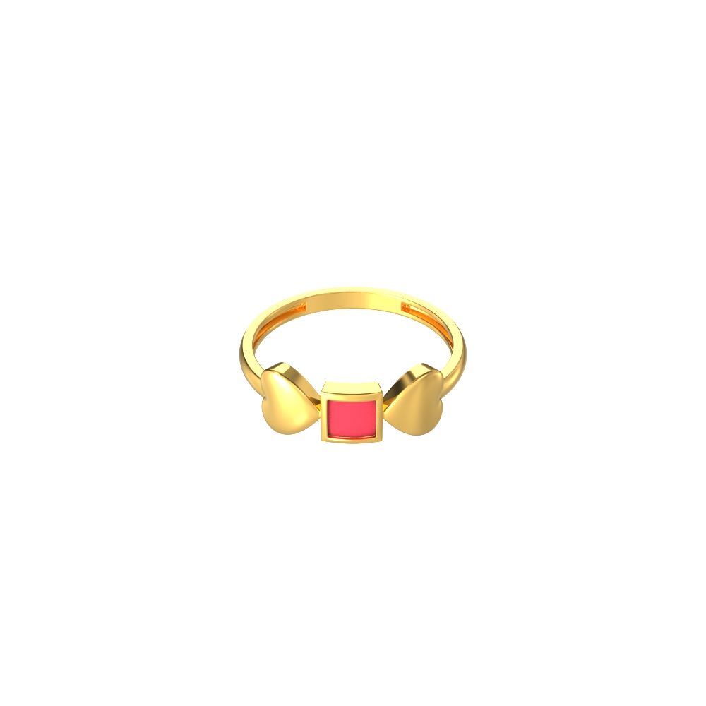 Dual-Heart-Kids-Gold-Ring